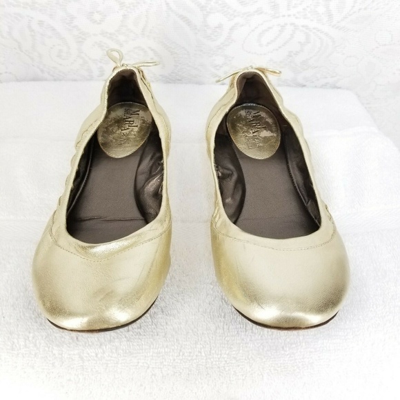 cole haan gold flats